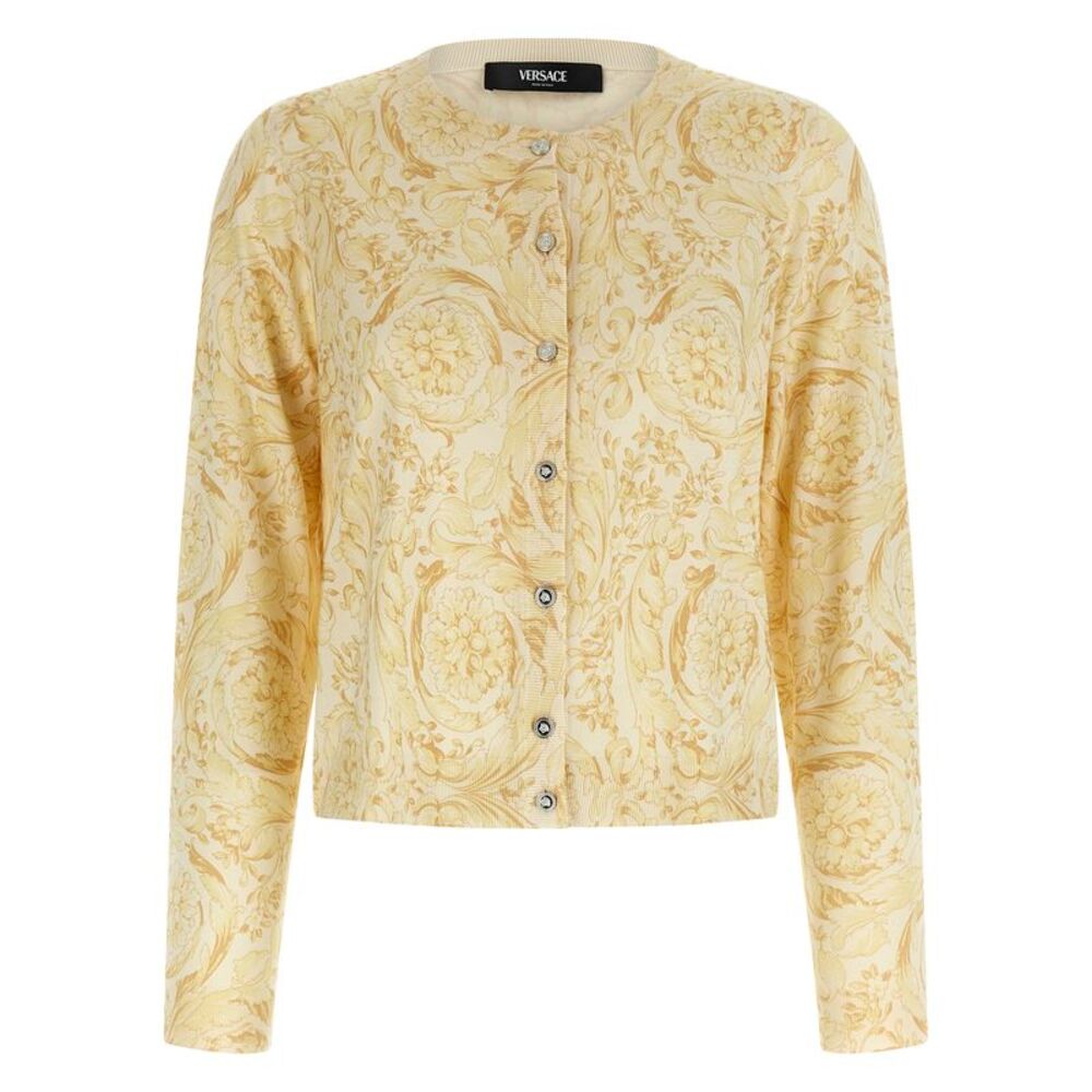 Versace Bicolor Silk Women's Cardigan